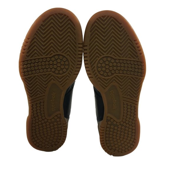 REEBOK CLASSIC WORKOUT BLACK LEATHER GUM SOLE SHOE MENS SIZE 5 - Picture 6 of 8